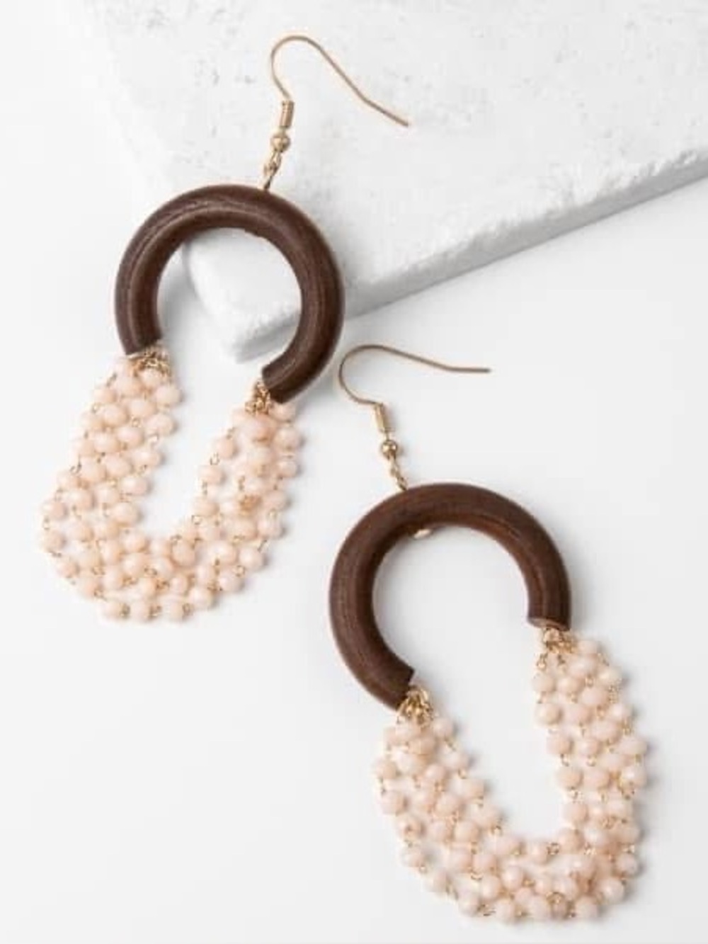 🆕 Beaded Earrings with Wood - Matt Earrings Plunder